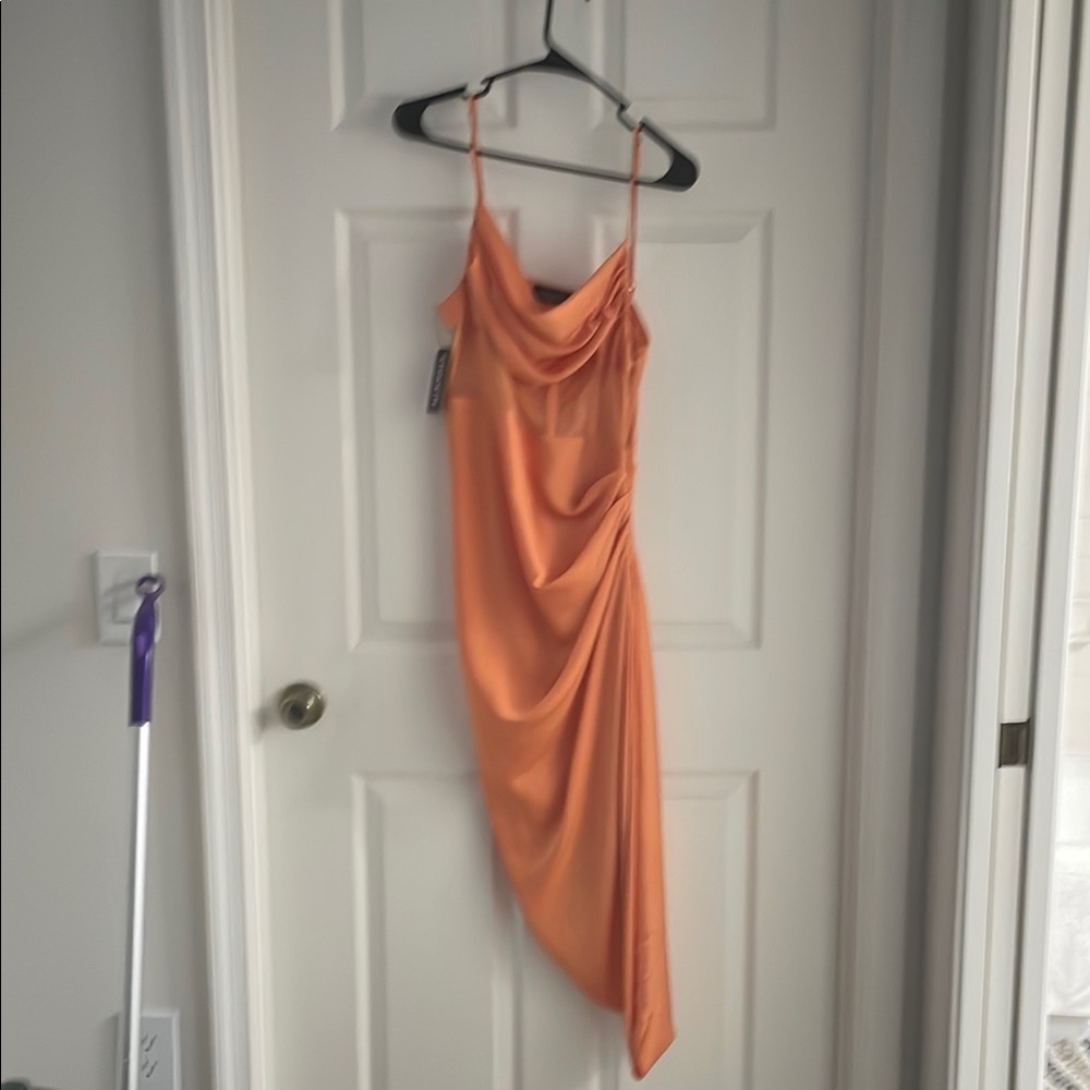 Etiquette Clothiers Pink Asymmetrical Sundress